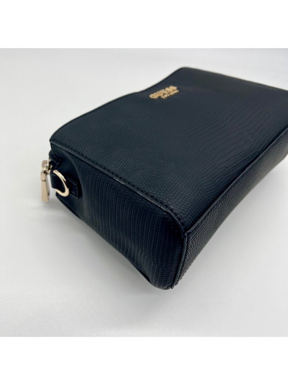 Guess Black Triple Compartment Leather Crossbody Bag - Picture 7 of 12